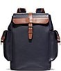 Color:Navy Blaze - Image 1 - Triboro Leather Rucksack Backpack
