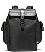 Color:Black - Image 1 - Triboro Leather Rucksack Bag