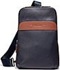 Color:Navy Blazer - Image 1 - Triboro Leather Sling Bag