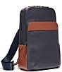 Color:Navy Blazer - Image 4 - Triboro Leather Sling Bag