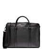 Color:Black - Image 1 - Triboro Pebbled Leather Briefcase