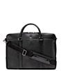 Color:Black - Image 2 - Triboro Pebbled Leather Briefcase