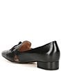 Color:Black - Image 3 - Viola Leather Tie Detail Skimmer Loafers