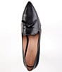 Color:Black - Image 5 - Viola Leather Tie Detail Skimmer Loafers