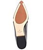 Color:Black - Image 6 - Viola Leather Tie Detail Skimmer Loafers