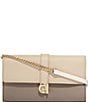 Color:Irish Coffee/Oat - Image 1 - Wallet On A Chain Leather Crossbody Bag