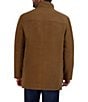 Cole Haan Wool Blend Plush Car Solid Coat, Color:Camel - Image 2