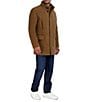 Cole Haan Wool Blend Plush Car Solid Coat, Color:Camel - Image 3