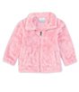 Color:Pink Orchid Diamond - Image 1 - Baby Girls Newborn-24 Months Fire Side Faux-Sherpa Jacket