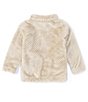 Color:Ancient Fossil Diamond - Image 2 - Baby Girls Newborn-24 Months Fire Side Faux-Sherpa Jacket