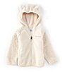 Color:Chalk - Image 1 - Baby Newborn-24 Months Foxy Baby Sherpa Full Zip Jacket