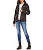 Color:Black - Image 3 - Benton Springs Long Sleeve Fleece Cozy Jacket