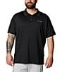 Color:Black - Image 1 - PFG Big & Tall Low Drag Offshore Short Sleeve Polo Shirt