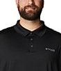 Color:Black - Image 4 - PFG Big & Tall Low Drag Offshore Short Sleeve Polo Shirt