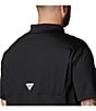 Color:Black - Image 5 - PFG Big & Tall Low Drag Offshore Short Sleeve Polo Shirt