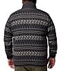 Columbia Big & Tall Sweater Weather Printed Half-Zip Pullover, Color:Shark/Knit Knot - Image 2
