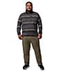 Columbia Big & Tall Sweater Weather Printed Half-Zip Pullover, Color:Shark/Knit Knot - Image 3
