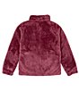 Color:Marionberry Diamond Pattern - Image 2 - Big Girls 7-16 Fluffy Fleece Zip-Up Jacket