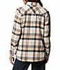 Columbia Calico Basin Stretch Flannel Point Collar Button Front Plaid Shirt, Color:Canoe Mullaid - Image 2