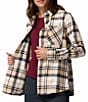 Columbia Calico Basin Stretch Flannel Point Collar Button Front Plaid Shirt, Color:Canoe Mullaid - Image 5