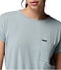 Columbia Daniela Falls Knit Crew Neck Short Sleeves Patch Pocket Tee - Image 5