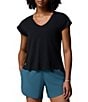 Columbia Daniela Falls V-Neck Short Sleeve Tee - Image 1