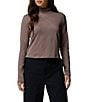 Columbia Granite Point Turtleneck Long Sleeve Knit Top, Color:Iron - Image 1