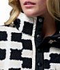 Columbia Helvetia II Sherpa Printed Stand Collar Cropped Half Snap Pullover - Image 4