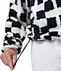 Columbia Helvetia II Sherpa Printed Stand Collar Cropped Half Snap Pullover - Image 5