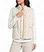 Columbia Helvetia Overlay Woven Stand Collar Button Front Vest - Image 1