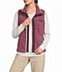Columbia Helvetia Overlay Woven Stand Collar Button Front Vest - Image 1