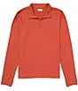 Color:Warp Red - Image 1 - Hike Tech Trail Performance Quarter Zip Pullover