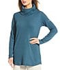 Columbia Holly Hideaway™ Waffle Knit Cowl Neck Long Sleeve Pullover, Color:Everblue - Image 1