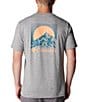 Color:Boulder Heather/Moonscape - Image 1 - Kwick Hike™ Back Graphic Short Sleeve T-Shirt