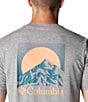 Color:Boulder Heather/Moonscape - Image 4 - Kwick Hike™ Back Graphic Short Sleeve T-Shirt