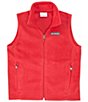 Color:Mountain Red - Image 1 - Little Boys 2T-4T Steens Mt Fleece Vest