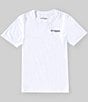 Columbia Little/Big Boys 4-18 Short Sleeve PFG™ Elements Americana Fish Graphic T-Shirt, Color:White - Image 2