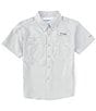 Color:Cool Grey - Image 1 - Little/Big Boys 4-18 Short Sleeve Tamiami Fishing Shirt