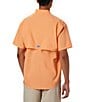 Color:Bright Nectar - Image 2 - PFG Bahama II Relaxed Fit Solid Short Sleeve Woven Shirt