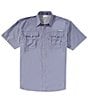 Columbia PFG Big & Tall Bahama II Solid Short-Sleeve Woven Shirt - Image 1