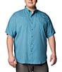 Color:Canyon Blue - Image 1 - PFG Big & Tall Tamiami II Short-Sleeve Solid Shirt