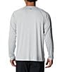 Color:Cool Grey/Vivid Blue - Image 2 - PFG Big & Tall Terminal Tackle Long Sleeve T-Shirt