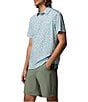 Columbia PFG Super Slacktide II Stretch Fish Print Short Sleeve Polo Shirt - Image 3