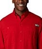 Color:Red Spark - Image 4 - PFG Tamiami II Long Sleeve Woven Shirt