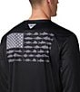 Color:Black/Graphite - Image 5 - PFG Terminal Tackle Fish Flag Long Sleeve Graphic T-Shirt
