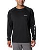 Color:Black/Cool Grey - Image 1 - PFG Terminal Tackle Long-Sleeve Rashguard T-Shirt