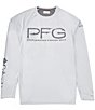 Color:Cool Grey/City Grey - Image 1 - PFG Terminal Tackle Vent Performance Long Sleeve T-Shirt