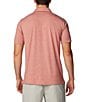 Color:Sandalwood Pink Heather - Image 2 - PFG Uncharted™ Short Sleeve Polo Shirt