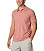 Color:Sandalwood Pink Heather - Image 3 - PFG Uncharted™ Short Sleeve Polo Shirt