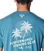 Color:Canyon Blue Easy Breezy - Image 4 - PFG Uncharted™ Tech Tee Short Sleeve Graphic T-Shirt